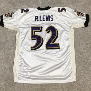 RAY LEWIS BALTIMORE RAVENS NFL AUTHENTIC JERSEY SIZE 52/XXL *HALL OF FAMER*